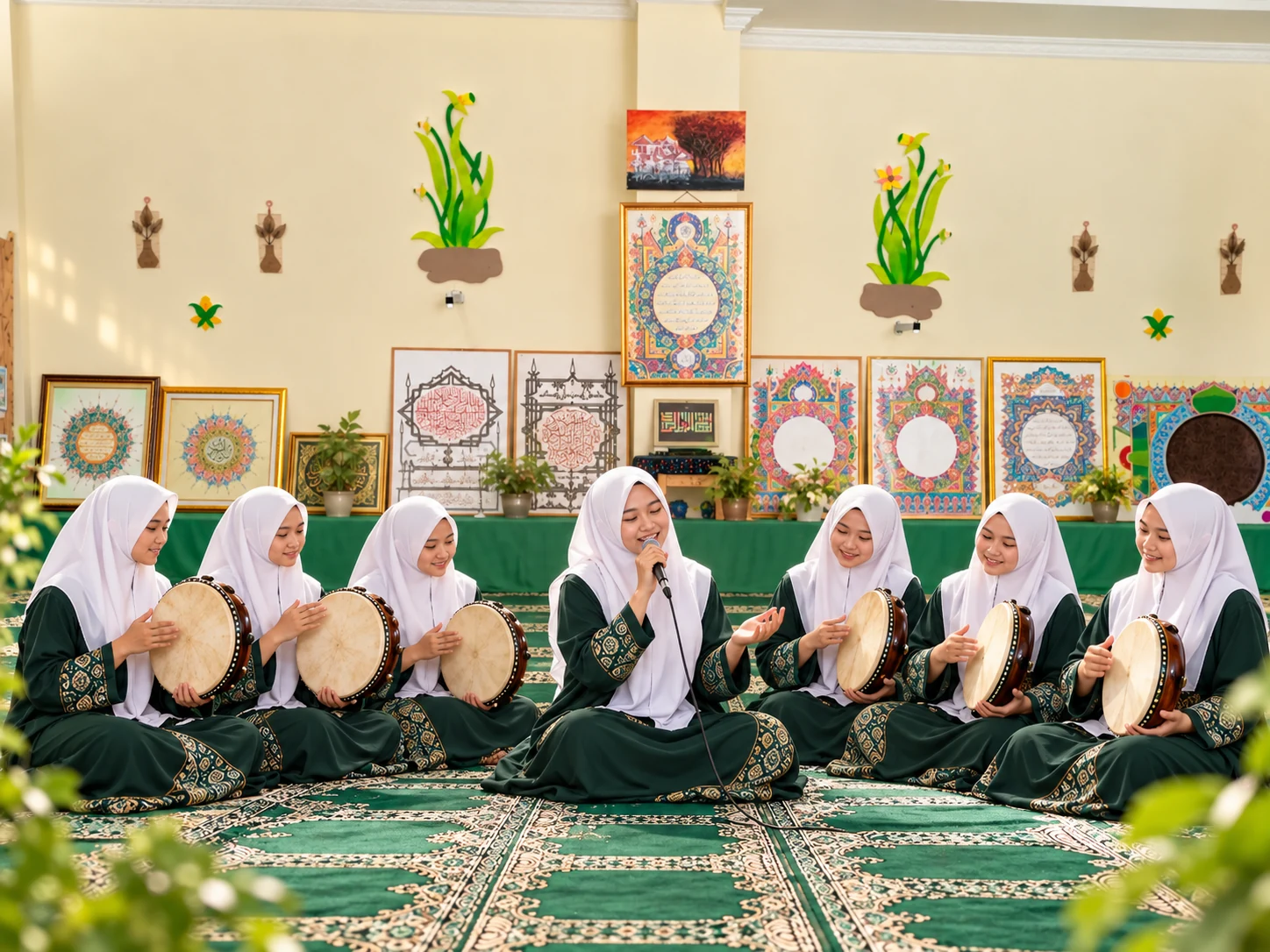 Penampilan Hadroh Putri Pondok Pesantren Attahiyyah