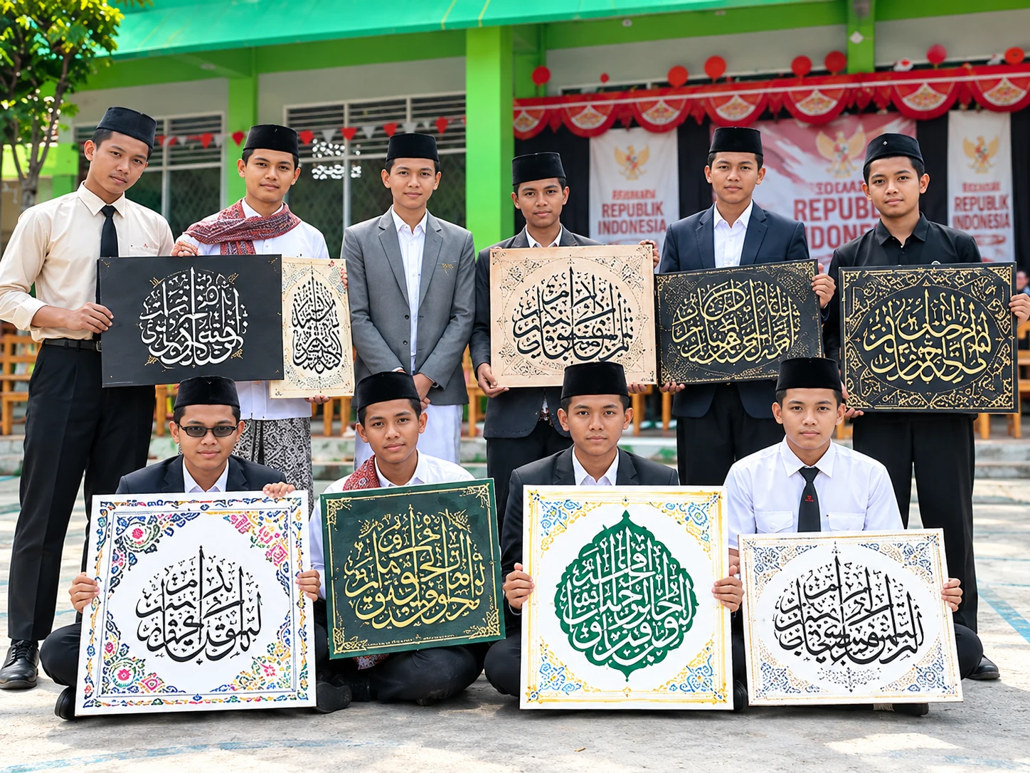 Kaligrafi Putra Pondok Pesantren Attahiyyah