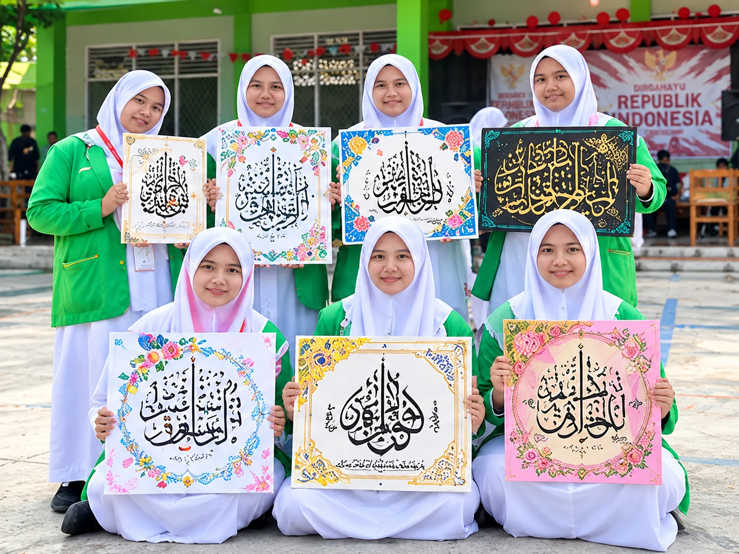 Kaligrafi Putri Pondok Pesantren Attahiyyah