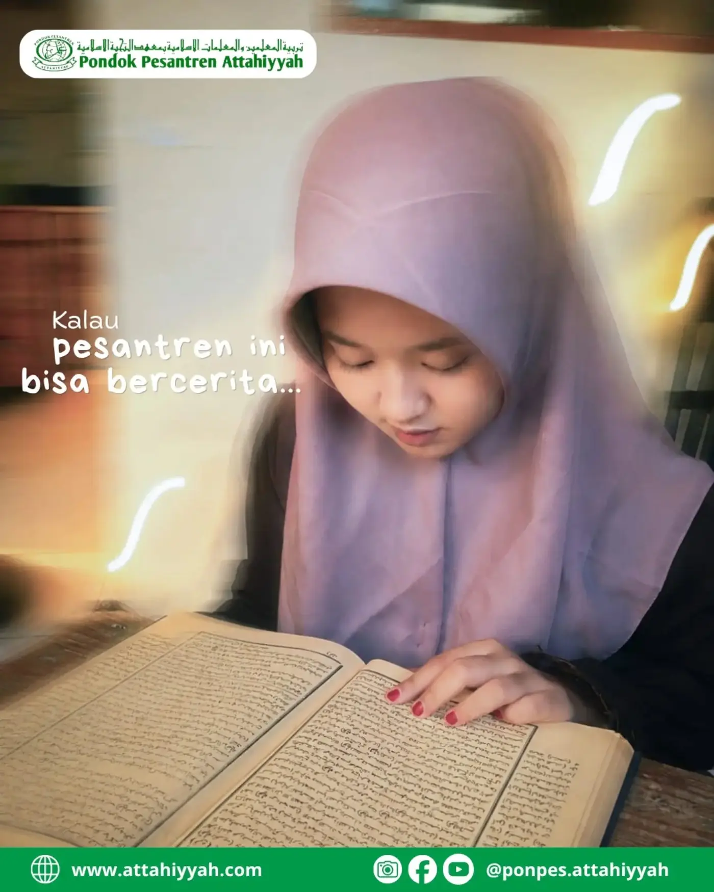 Santri putri Attahiyyah membaca Al-Qur’an
